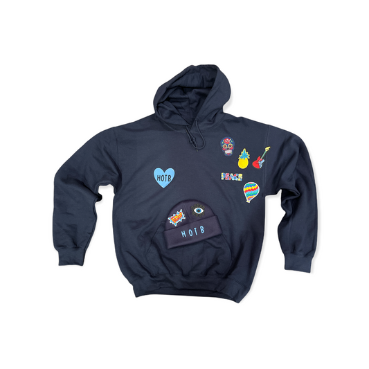 Heart of the Bay patches hoodie