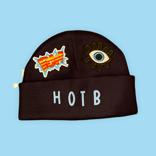 Heart of the Bay patches beanie