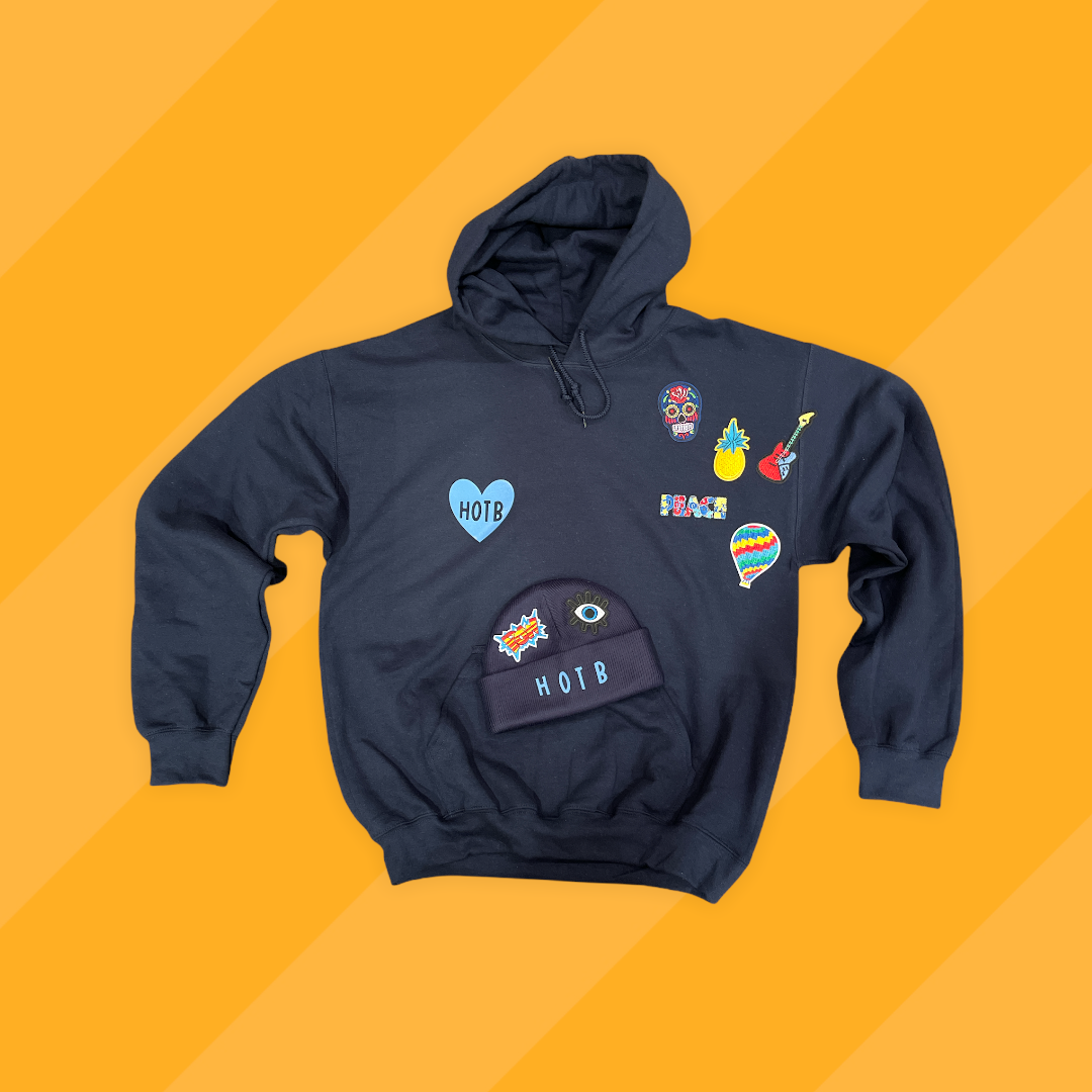 Heart of the Bay patches hoodie